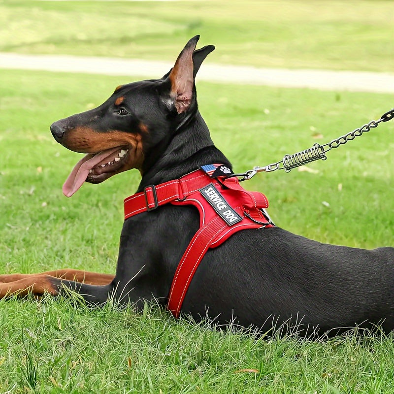 Service Dog Harness And Leash Set with 1pc Folding Bowl