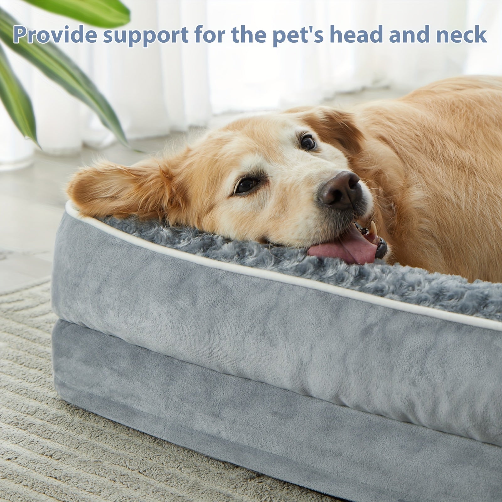 Orthopedic Dog Beds for Large Dogs, Extra Large Waterproof Dog Bed with Removable Washable Cover, Egg Crate Foam Pet Bed, XL Dog Crate Bed, dog beds large sized dog, large dog bed, large dog bed, dog beds for large dogs