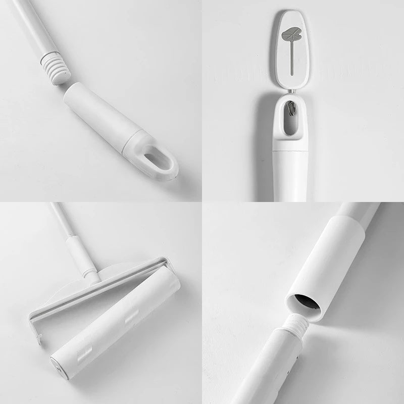 Long Bar Handle Sticky Hair Maker - 9.45inch/7.48inch Diagonal Tear Design Pet Hair Removal Roller for Sofa Carpet Dust Cleaning with Sticky Tearable Paper Brush