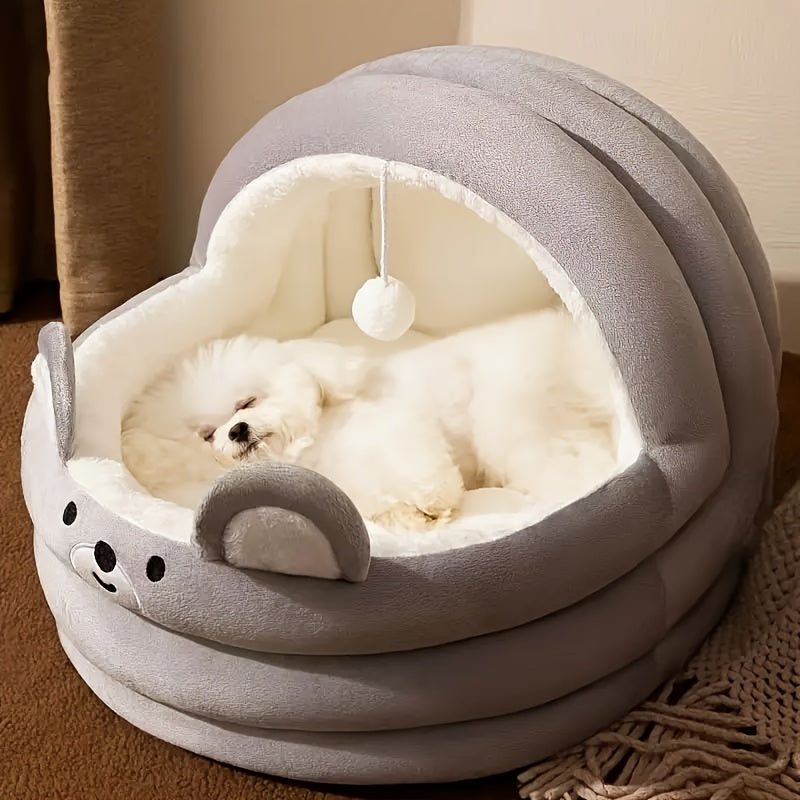 Cute Dog Bed Mat, Removable, Plush, Thick, Comfortable And Warm Pet Bed