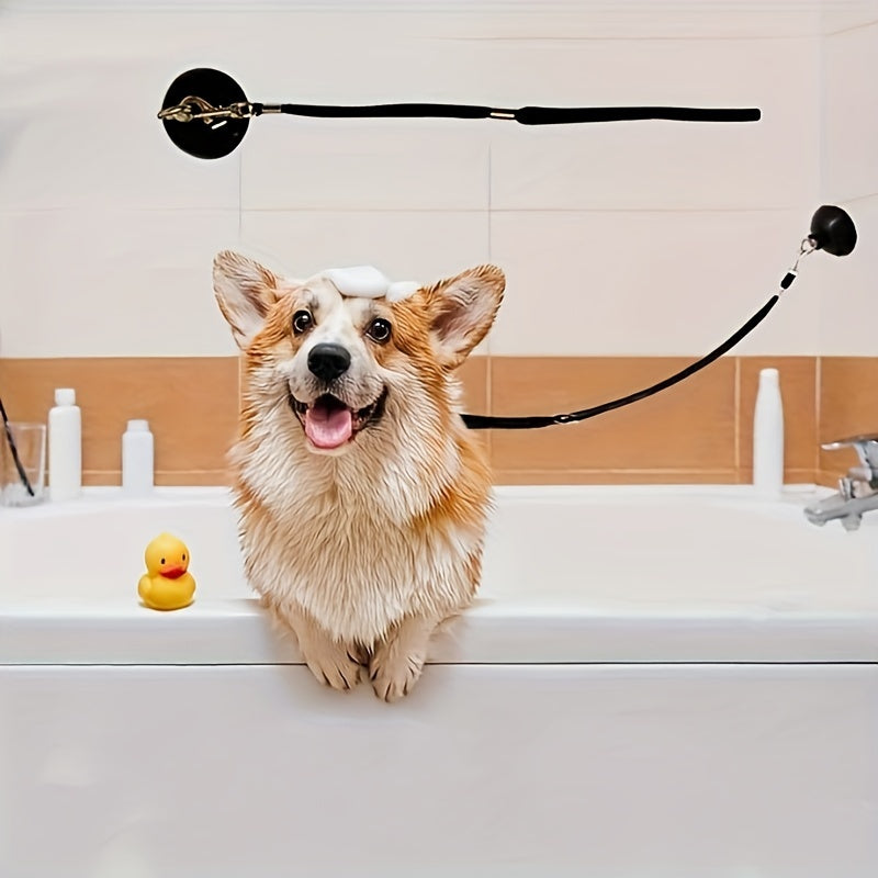 A Set of Suction Cup Restraints for Dog Bathing, Designed for Grooming Tubs to Secure Pets During Baths - Suitable for Cats And Dogs of All Sizes.