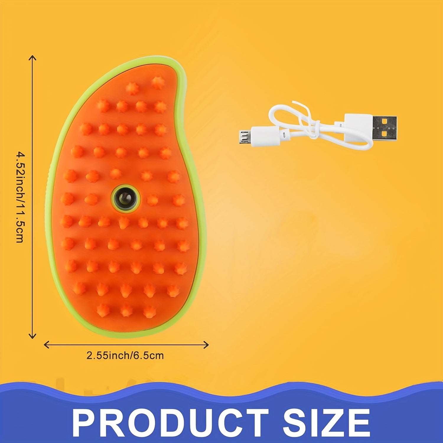3-in-1 Steam Pet Grooming Brush for Cats & Dogs - USB Rechargeable, Water Spray Comb for Easy Hair Removal and Bathing
