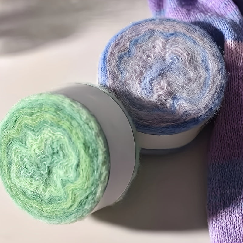4 Pce/set, 400g Yarn, Hand-knitted Yarn, Spray Yarn, Cloud Yarn, Cake Yarn, And Rainbow Yarn, Soft And Comfortable, Suitable for Crochet, Scarves, Sweaters, Shawls, Blankets, Pet Toys, Handmade Gifts, Halloween, Christmas, An