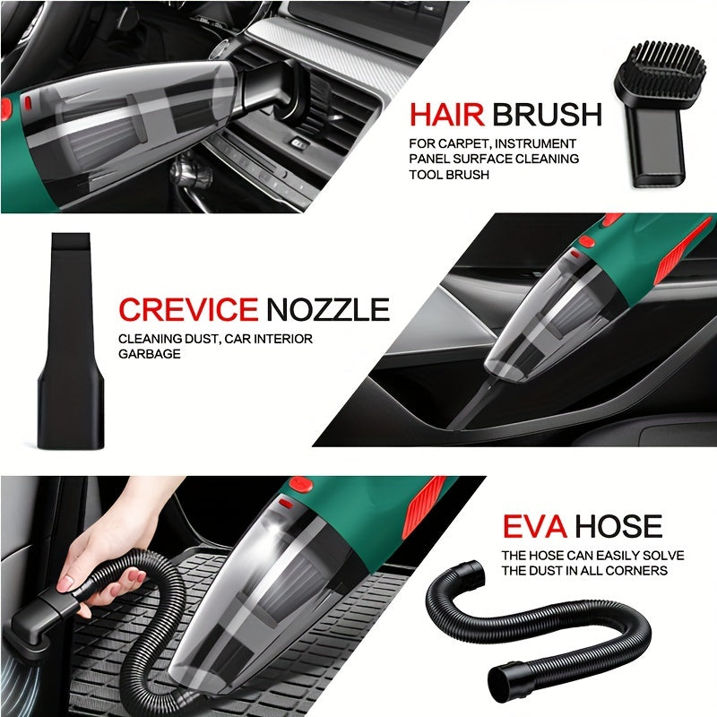 Mini Handheld High-Power Car Vacuum Cleaner, Car Dust Removal And Cleaning Products, Easy-To-Clean Pet, Handheld Vacuum Cleaner, Car Vacuum Cleaner, Without Battery
