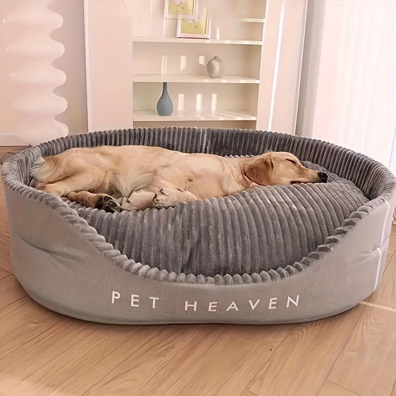 Upgraded Pet Bed – All-Season Dog & Cat House, Machine-Washable Soft Cushion, Warm & Cooling Mat for Small Medium Large Pets, Indoor Outdoor Use, The Perfect Gift for Your Pet