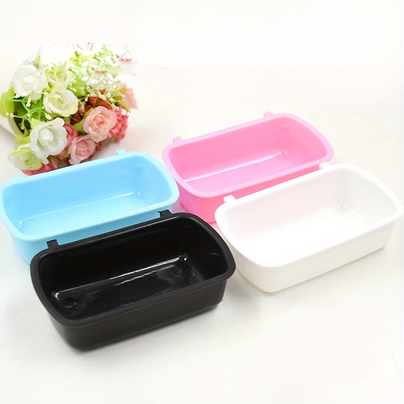 1pc Deluxe Multi-Purpose Small Animal Feeding Bowl - Durable, Easy-to-Clean, BPA-Free Plastic Pet Food Dish for Hamsters, Squirrels, Gerbils, Birds - Convenient Cage Accessory for Snacks and Meals with Non-Slip Base