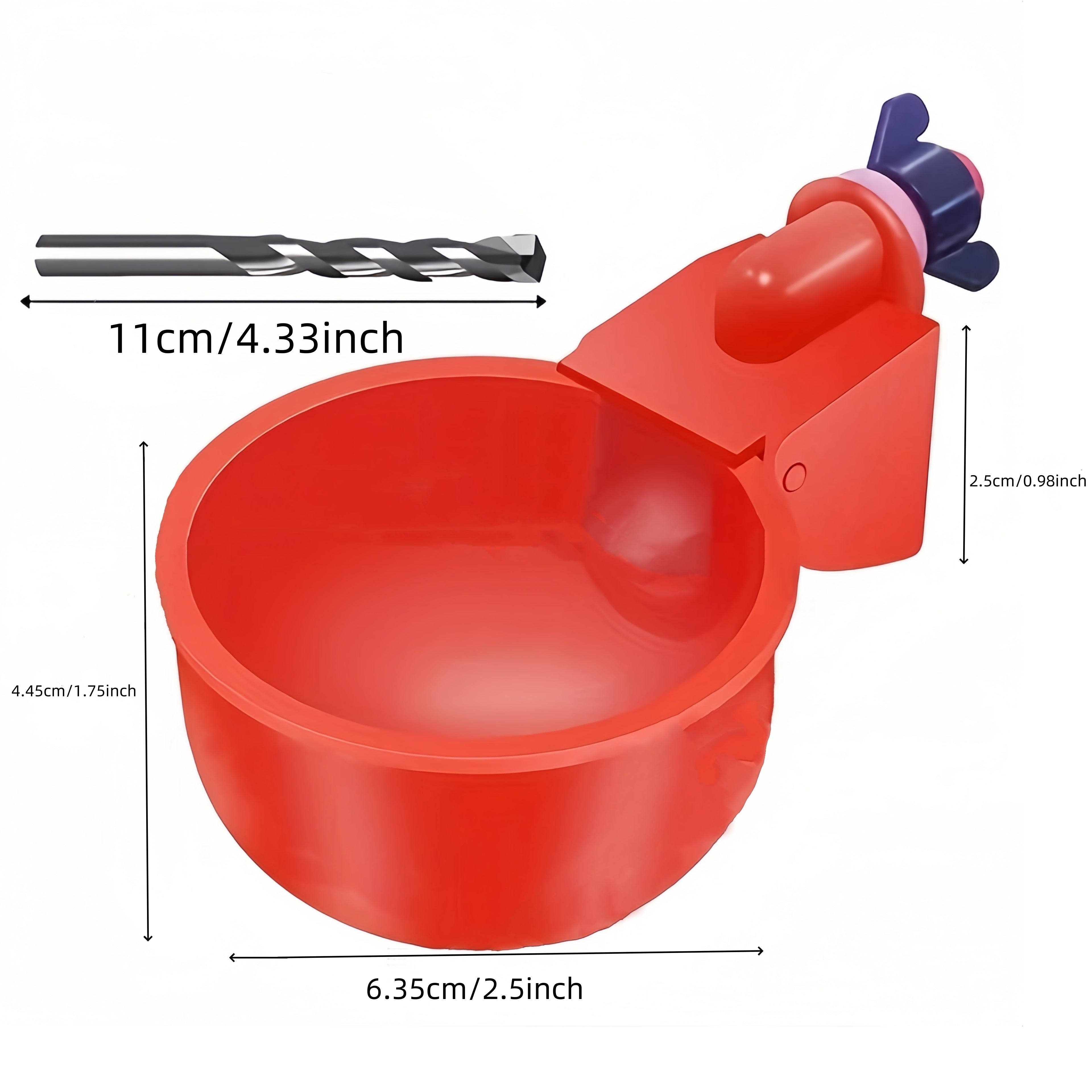 Poultry Feeder and Drinker Set, 20-Piece – Automatic Watering and Feeding System for Chickens, Ducks, Birds – Self-Regulating, Durable Plastic Design with Perforation Drill Bit and Brackets Included – Ideal for Backyard