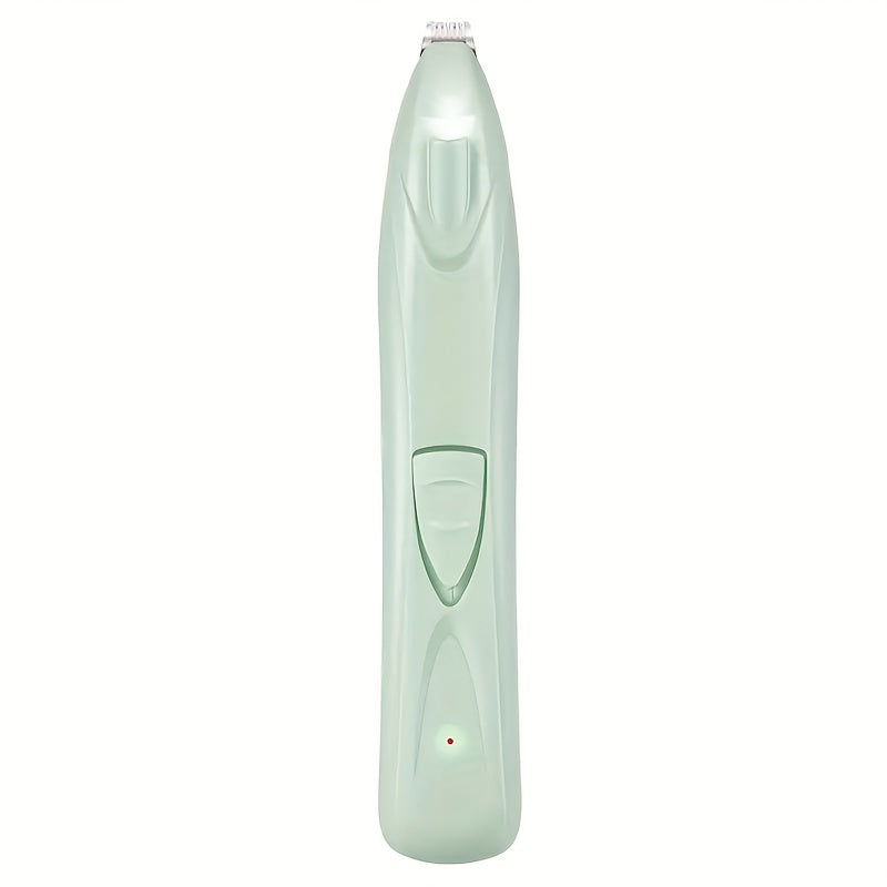 Rechargeable Pet Grooming Clipper with LED Light - USB Charged, Lithium Battery Powered for Dogs & Cats