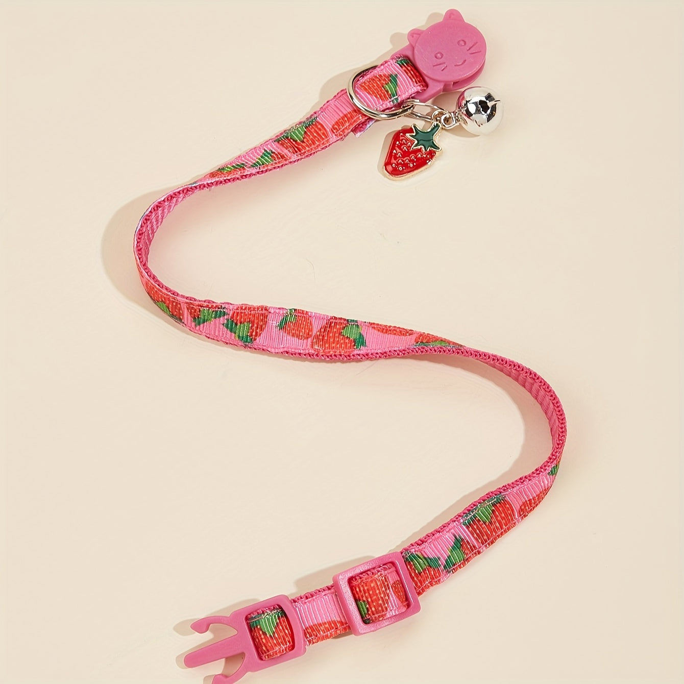 Breakaway Cat Collar With Bell, Colorful Fruit Pattern Adjustable Length Pet Collar For Cat Kitten Dog Puppy