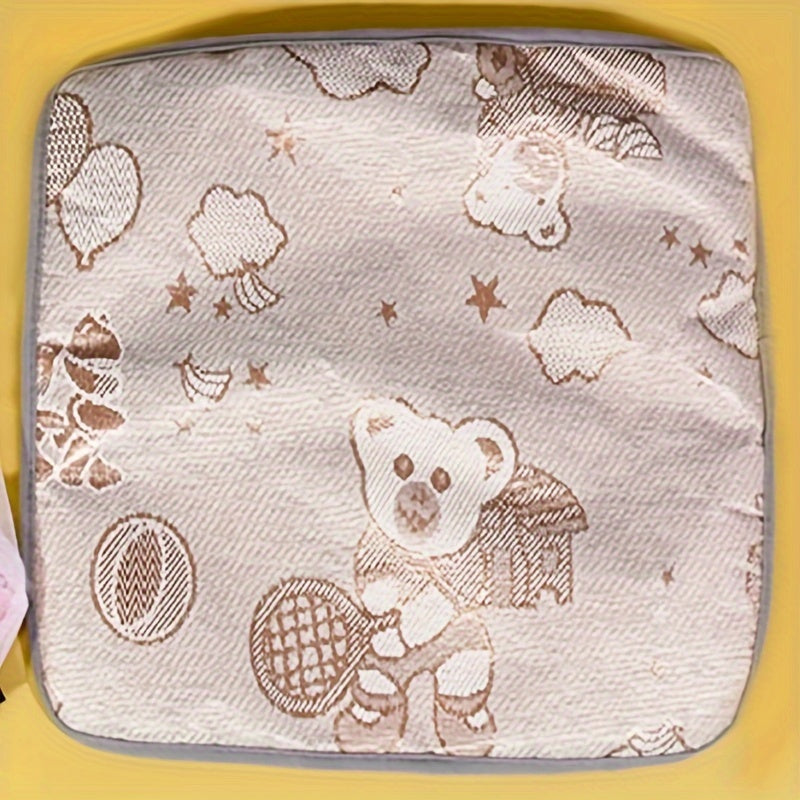 1pc Semi-enclosed Pet Floral Tent, Cute Cooling Pet Bed, Comfortable All Seasons Universal Cat Nest