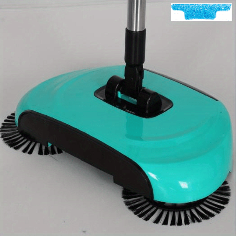 1set, 3 In 1 Multifunctional Hand Push Sweeper, Vacuum Cleaner, Hand Push Sweeping And Moping Machine, To Remove Garbage, Pet Hair And Dust, Dry And Wet Use, Suitable For Hardwood Ceramic Tiles, With 1/2/5/10 Cloth, Cleaning