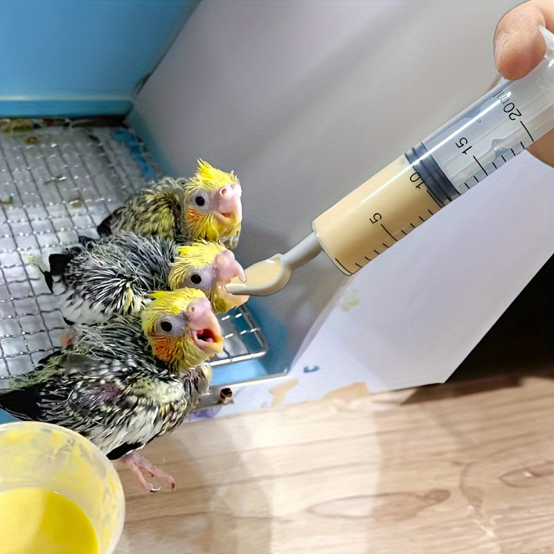 4pcs Bird Feeding Needle, Parrot With Scale Needle Feeder, For Young Birds, Bird Eating Auxiliary Tool, Bird Artificial Feeding Utensils