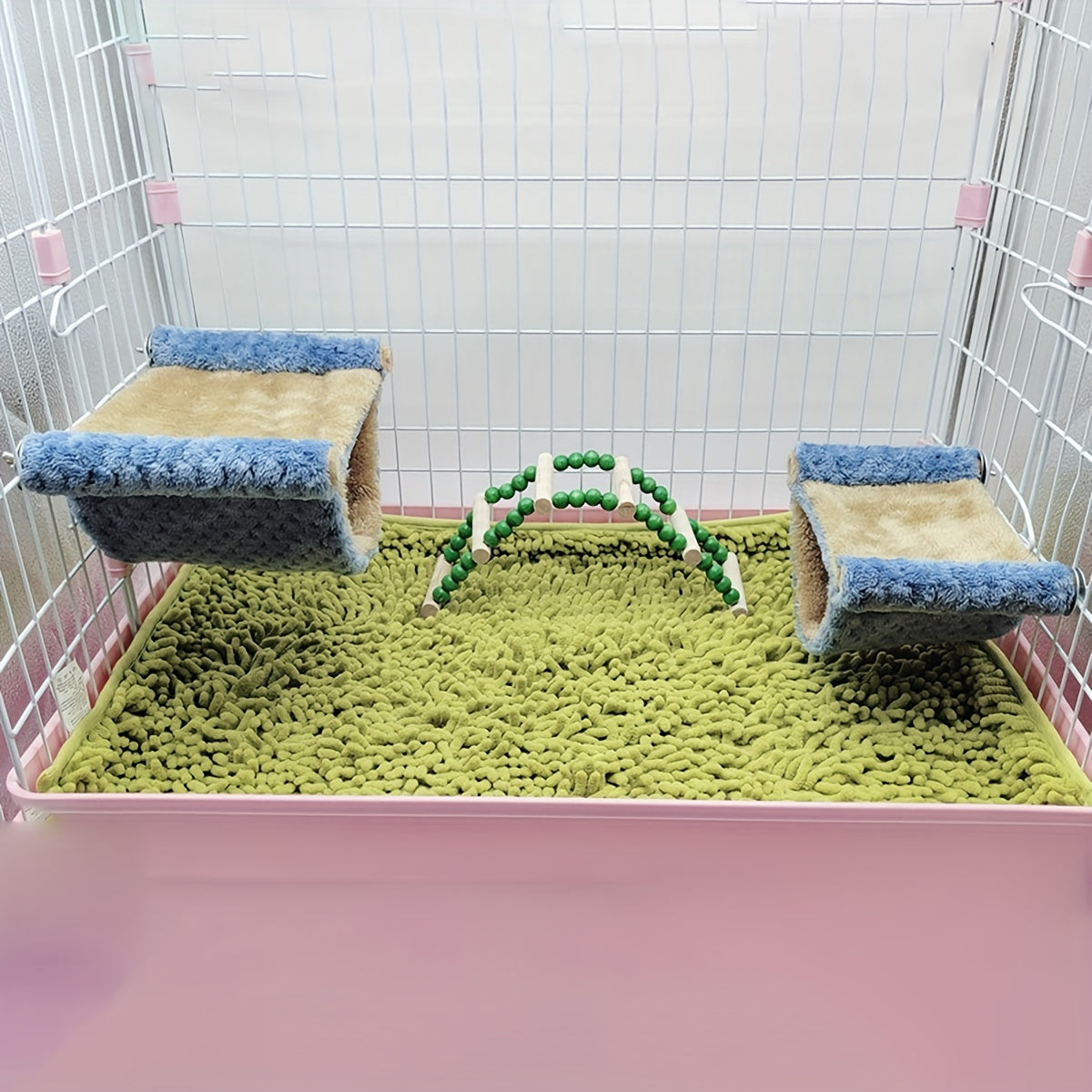 Double Layer Winter Warm Rat Hammock - Cozy Hanging Nest Bed for Guinea, Rats, And Chinchillas - Cage Accessories for Small Pets