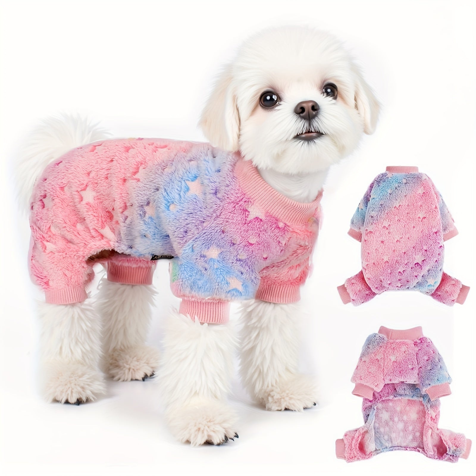 Dog Pajamas For Small Dogs, Fall Winter Dog Pjs Cute Extra Small Puppy Clothes, 4 Legs Dog Sweater Jumpsuit, Soft & Stretchy Dog Onesies Pet Apparel Outfits For Chihuahua Yorkie Cat