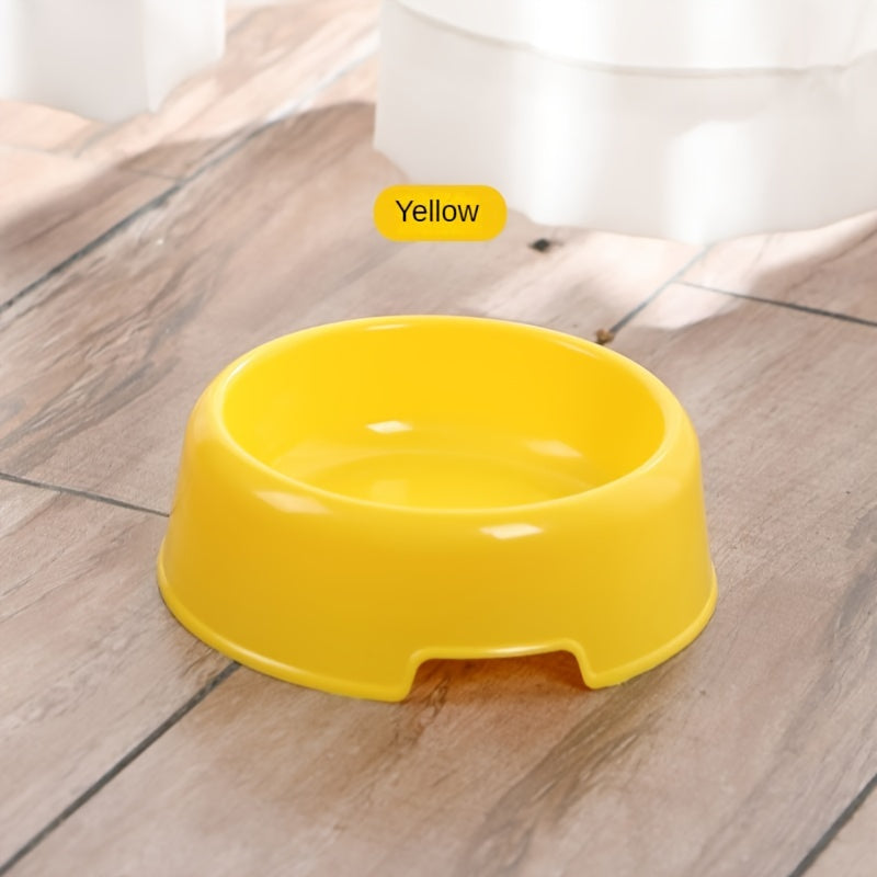 Stackable Plastic Cat and Small Dog Bowls - Pet Feeding/Water Bowls for Cats and Chihuahuas - Classic American Style Pet Food Dish - Set of Multiple Basic Animal Feeders