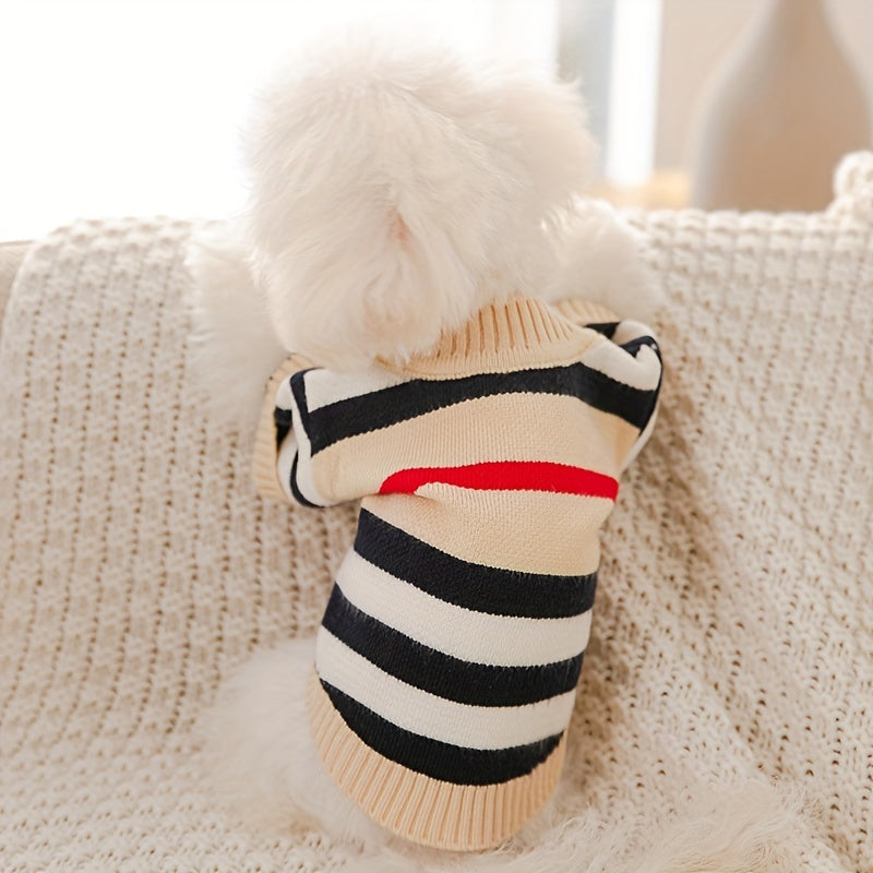 Adorable Cartoon Dog Sweaters - Soft, Warm, and Cozy Knitwear for Small Dogs, Puppy Winter Coats, Cute Bear Designs, Hand-Knitted Outfits, Pet Apparel for Cold Weather, Easy to Wear and Care