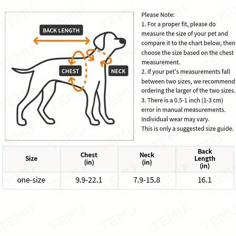 Fantasy Pet Costume for Festive Dress-Up - Machine Washable Polyester Outfit with Cotton Filling for Cats and Dogs - Versatile Pet Apparel for Christmas, Halloween Parties - Easy Tether Closure - Fits Small, Medium, Large, Ex