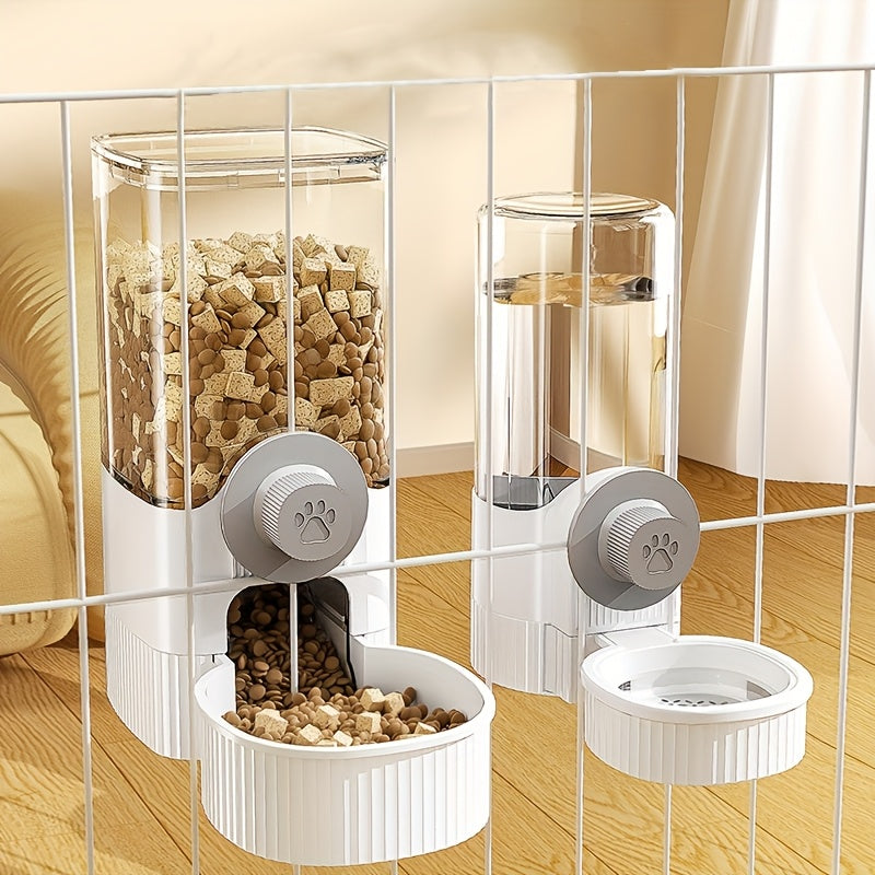 40.58oz Large Capacity Hanging Pet Feeder and Water Dispenser, Suitable for Rabbits, Cats, Dogs, and Other Pets