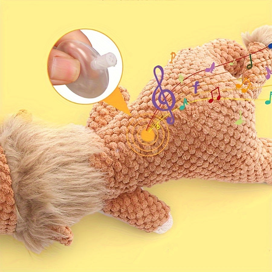 1/3pcs, Large Dog Toy, Bite-Resistant and Sound-Producing Plush Toy, Lion, Wolf, Elephant Cartoon Pet Toy, Dog Companion to Relieve Boredom, Teeth Grinding and Cleaning, Squeaky Dog Chew Toy, Suitable for All Sizes of Dogs