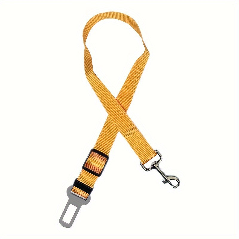 Retractable Dog Seat Belt for Safe Car Travel - Adjustable, Comfortable Harness and Leash - Ideal for Securing Pets on the Move