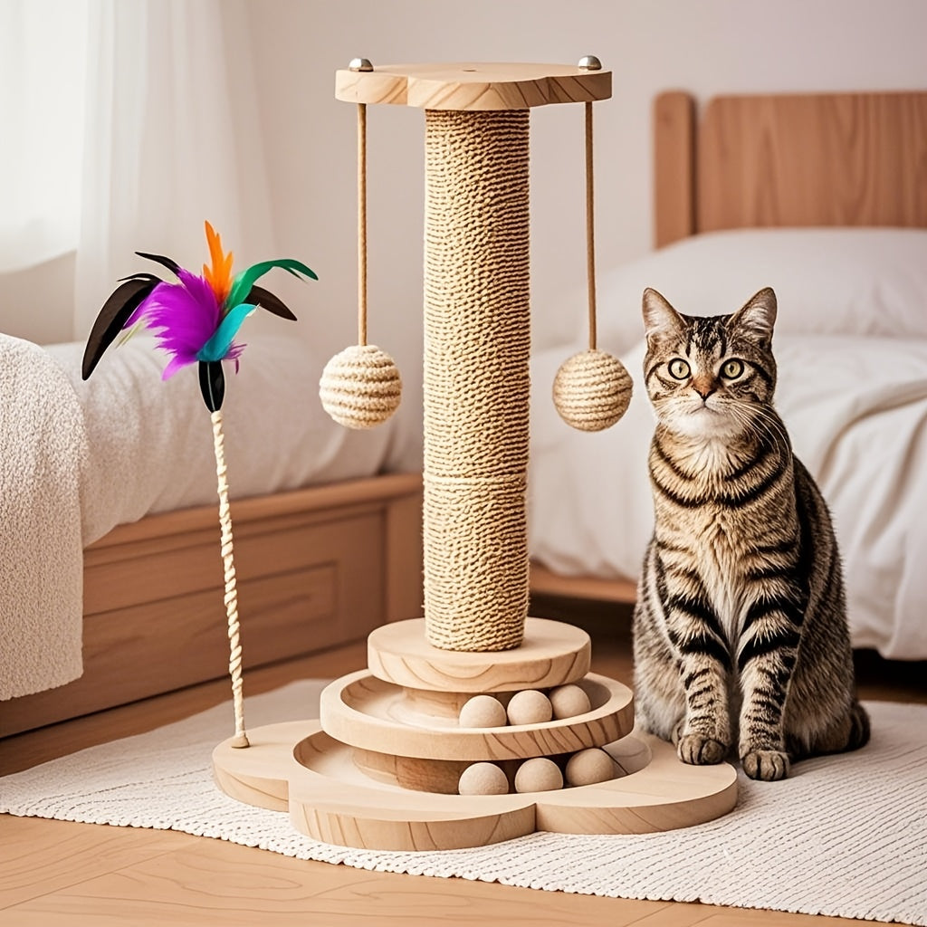 Durable Sisal Cat Scratching Post & Climbing Tower