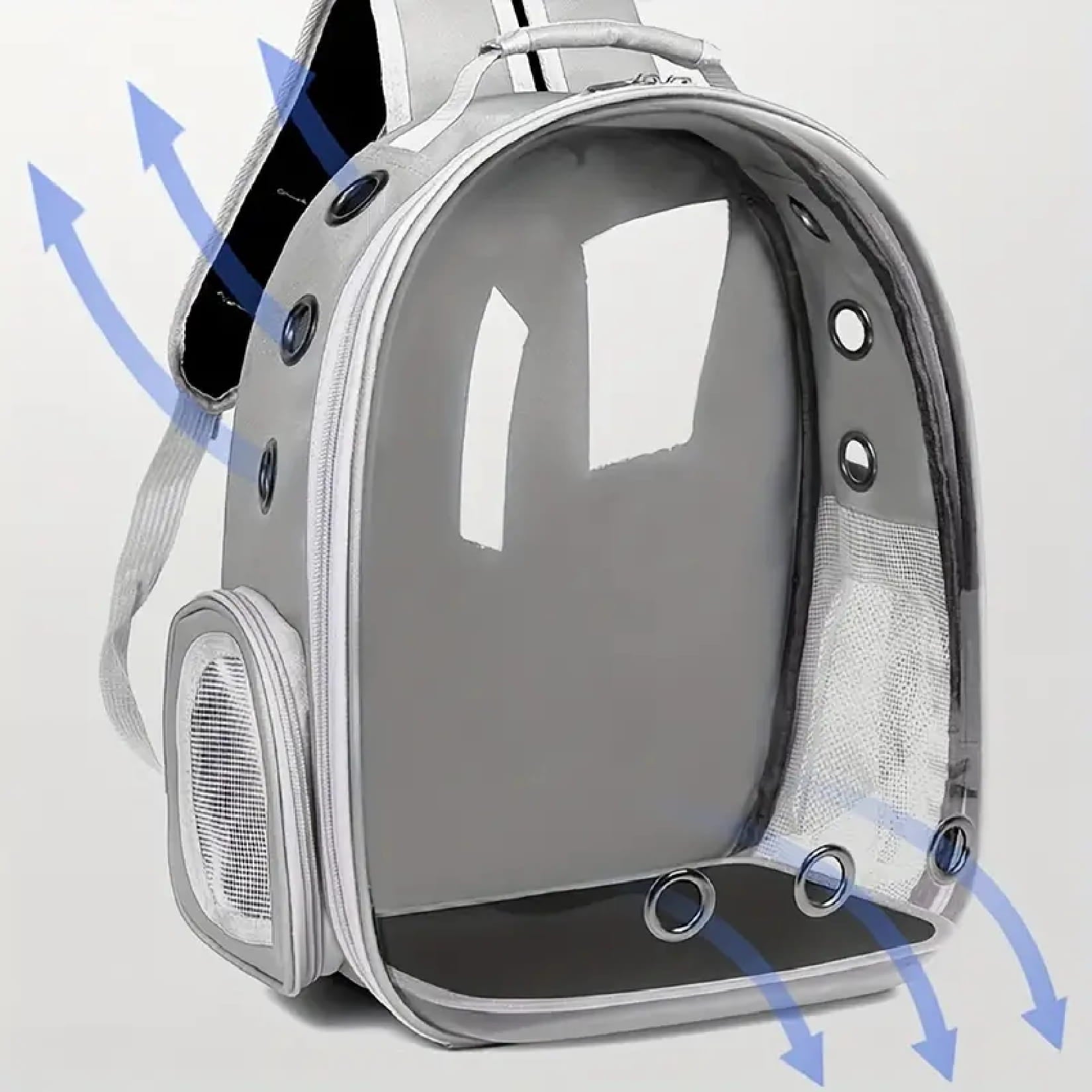 Cat pet harness backpack, cat carrier, portable transparent space capsule pet carrier for outdoor use, breathable cat backpack