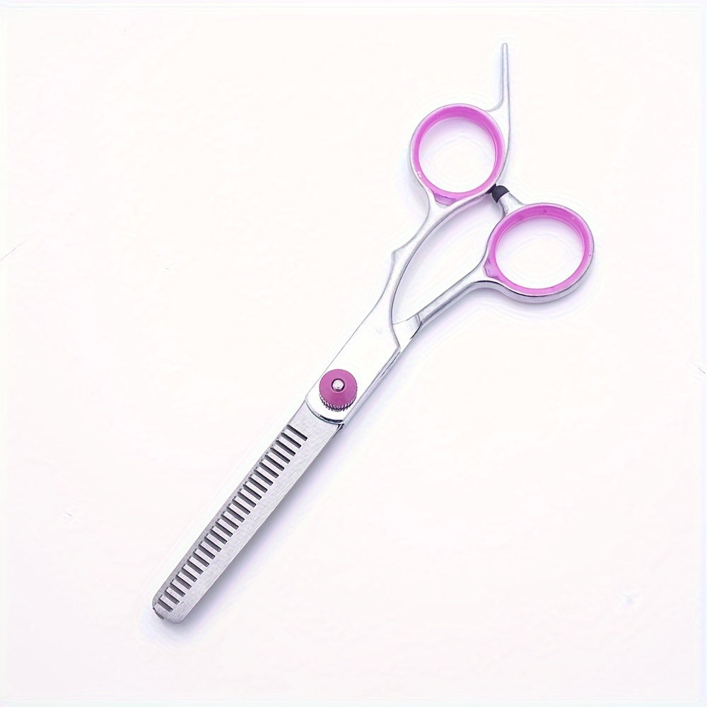 Pet Scissors Dog Grooming Scissors Set 5-in-1 Grooming Curved Scissors Pet Grooming Scissors with Grooming Comb Suitable for Dogs and Cats