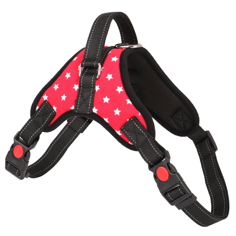 Pet Dog and Cat Adjustable Harness with Leash Reflective and Breathable for Small and Large Dog Harness Vest Pet Supplies