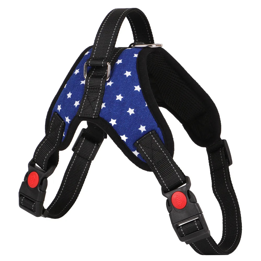 Pet Dog and Cat Adjustable Harness with Leash Reflective and Breathable for Small and Large Dog Harness Vest Pet Supplies