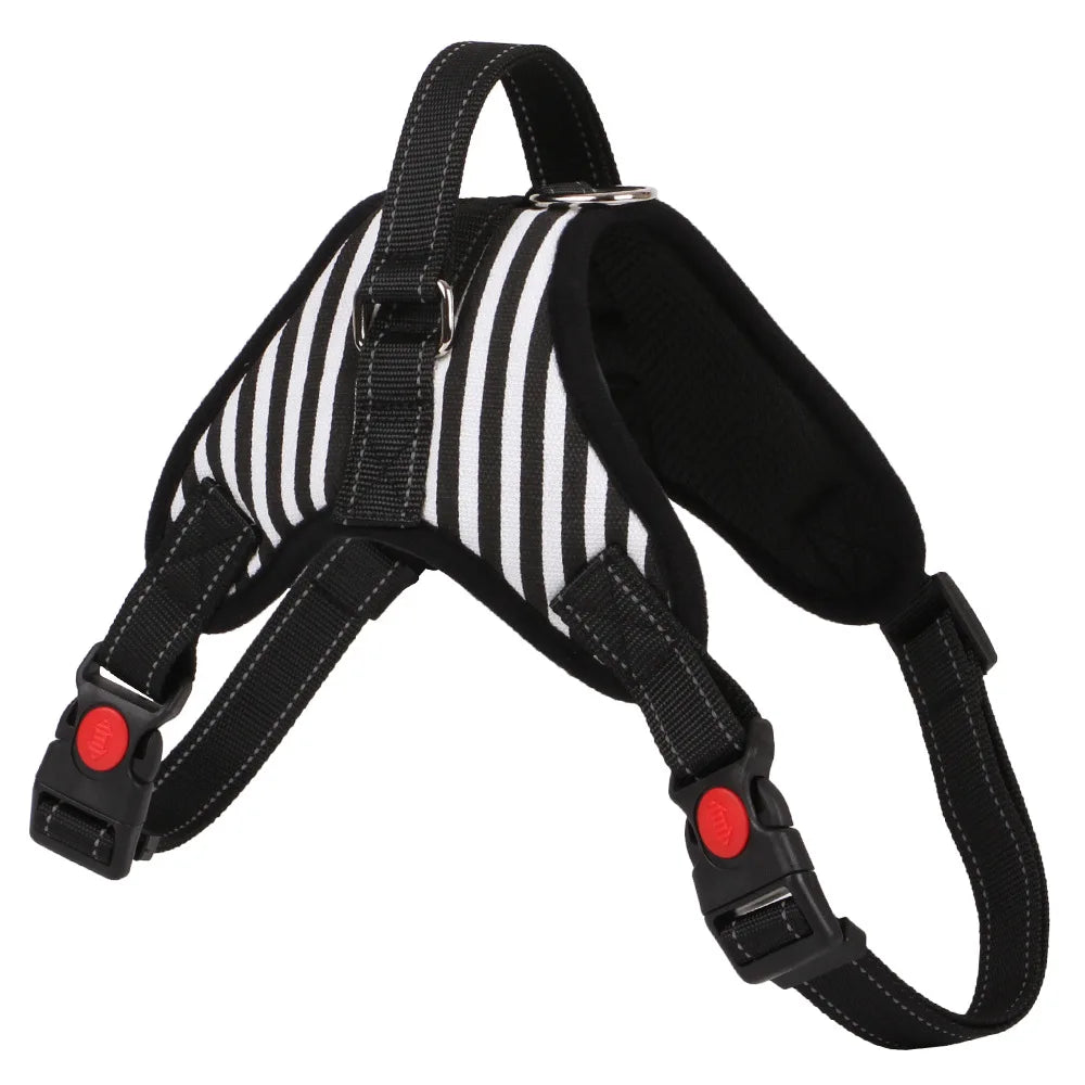 Pet Dog and Cat Adjustable Harness with Leash Reflective and Breathable for Small and Large Dog Harness Vest Pet Supplies