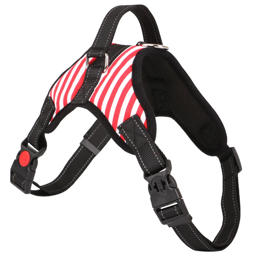 Pet Dog and Cat Adjustable Harness with Leash Reflective and Breathable for Small and Large Dog Harness Vest Pet Supplies