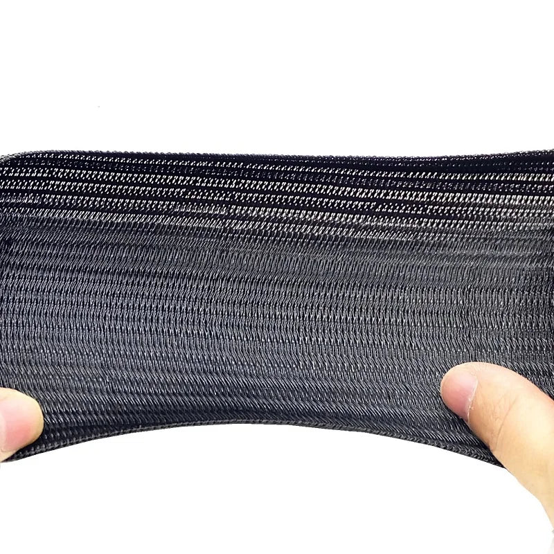 Expandable Cable Sleeve Self Closed PET Braided Management Auto Line Overlaps Flexible Loom Split Pipe Tube Wire Wrap Organizer