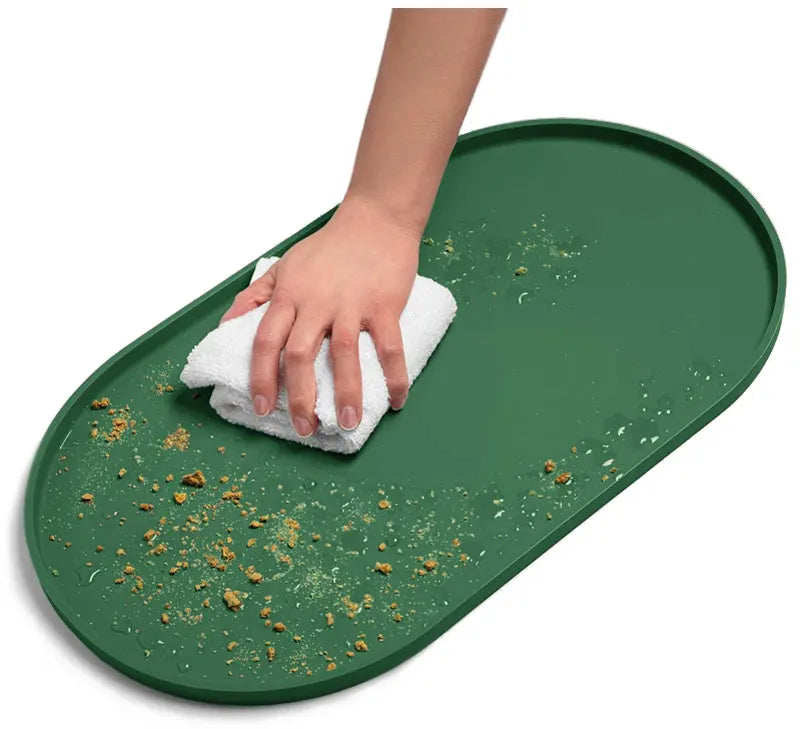 Pet Silicone Food Mat Placemat Waterproof Prevent Spills Dog Feeding Mats Easy to Clean Non-Slip Pet Feeding Water Supplies