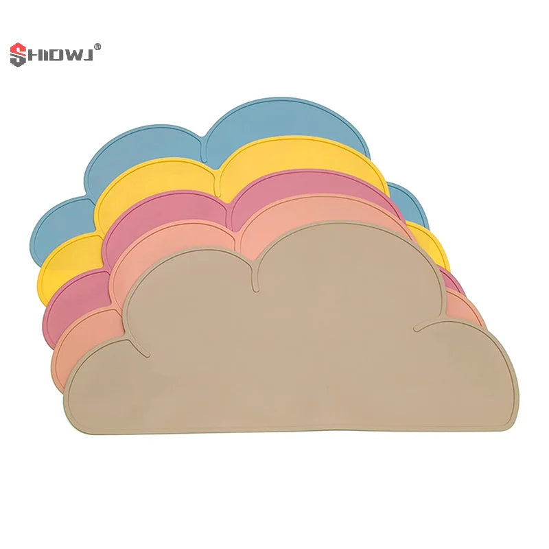 Silicone Pet Feeding Dog Cat Bowl Food Mat Non-Stick Waterproof Pad Puppy Feeder Tray Water Cushion Placemat