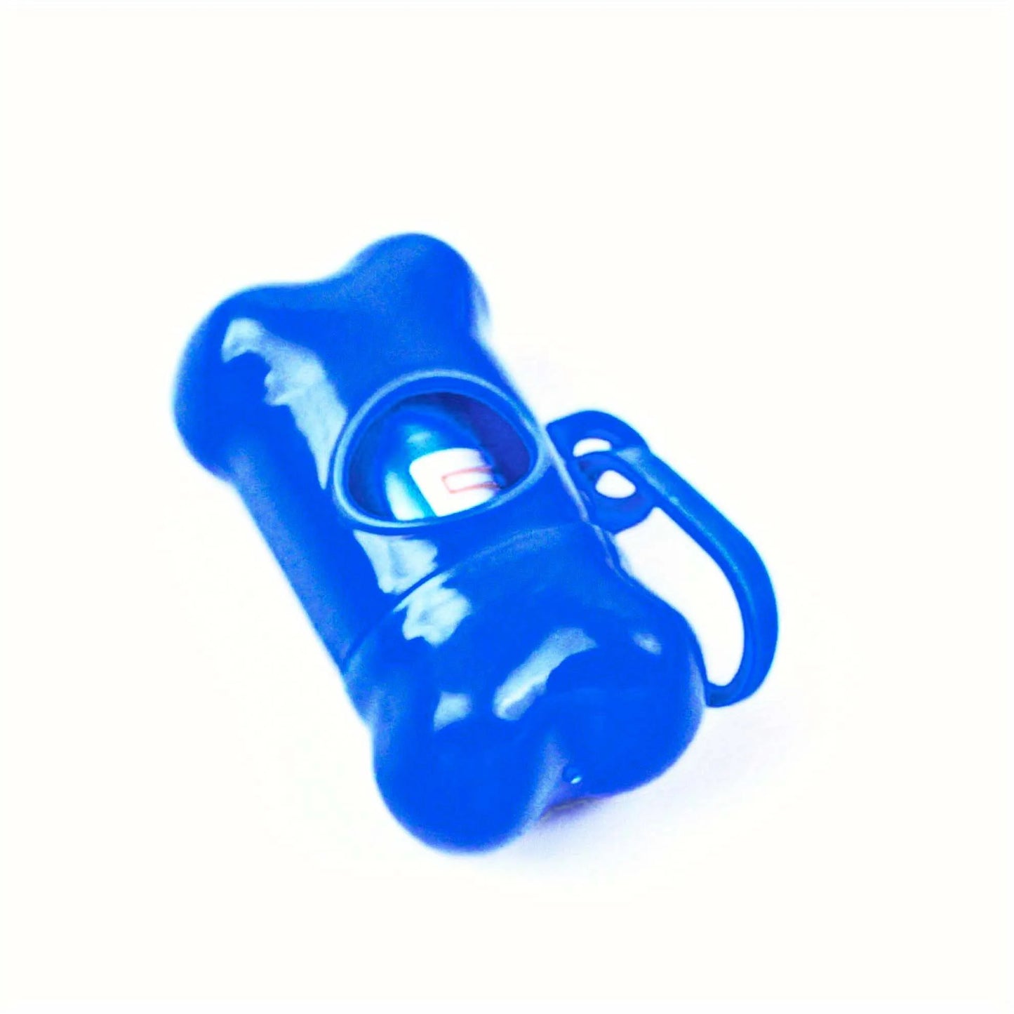 Portable Bone Shaped Dog Waste Bag Holder With Disposable Pet Garbage Bags For Outdoor Walking Supply