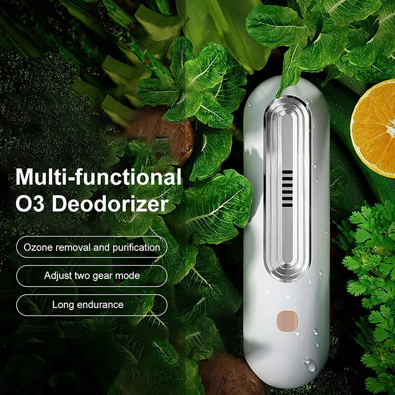 Refrigerator Deodorizer & Air Purifier - Extend Food Shelf Life, Remove Odors (Smoke, Pet, Toilet) for Car & Fridge