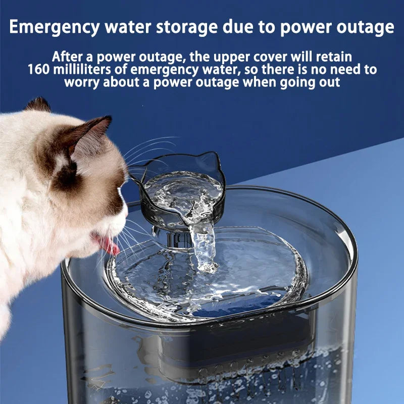 Cat Fountain Pets Water Fountain Cats Dispenser Auto Filter USB Electric Mute Cat Drinker Bowl Recirculate Filtring Drinker