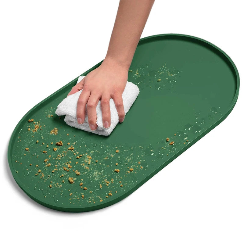 Pet Silicone Food Mat Placemat Waterproof Prevent Spills Dog Feeding Mats Easy to Clean Non-Slip Pet Feeding Water Supplies