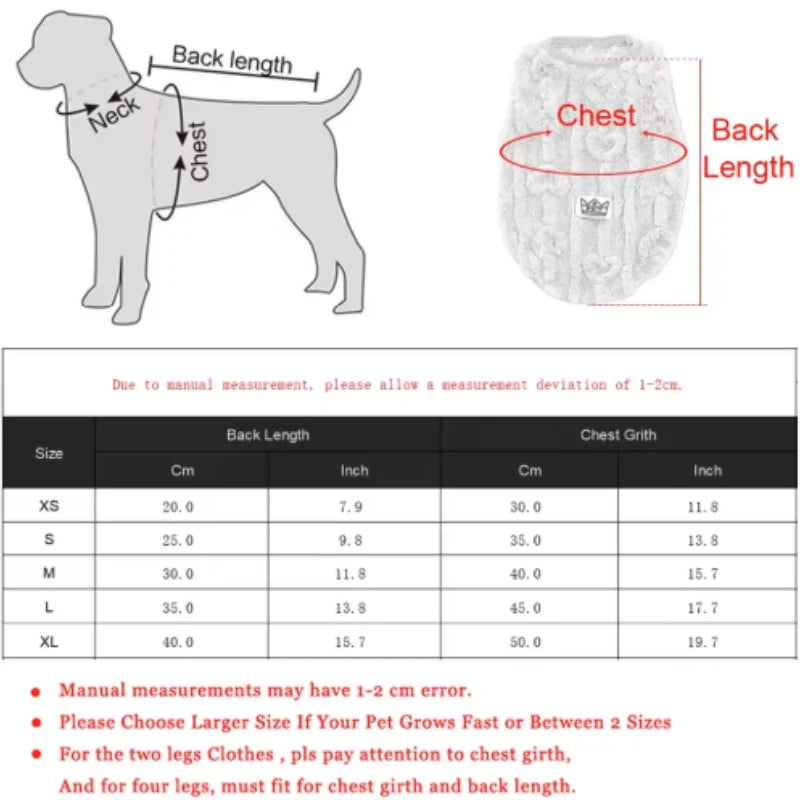 Dog Jacket Autumn Winter Warm Pet Clothes For Small Medium Dogs Cats Soft Puppy Fleece Sweatshirt Costume