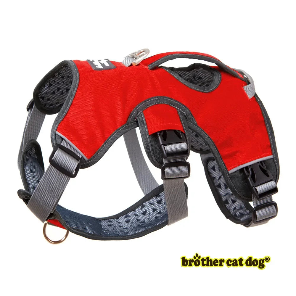 Pet Dog Harness Walk Vest For Big Large Dogs Adjustable Strong Outdoor Padded Travel Reflective Harness Pitbull Dropship Perro