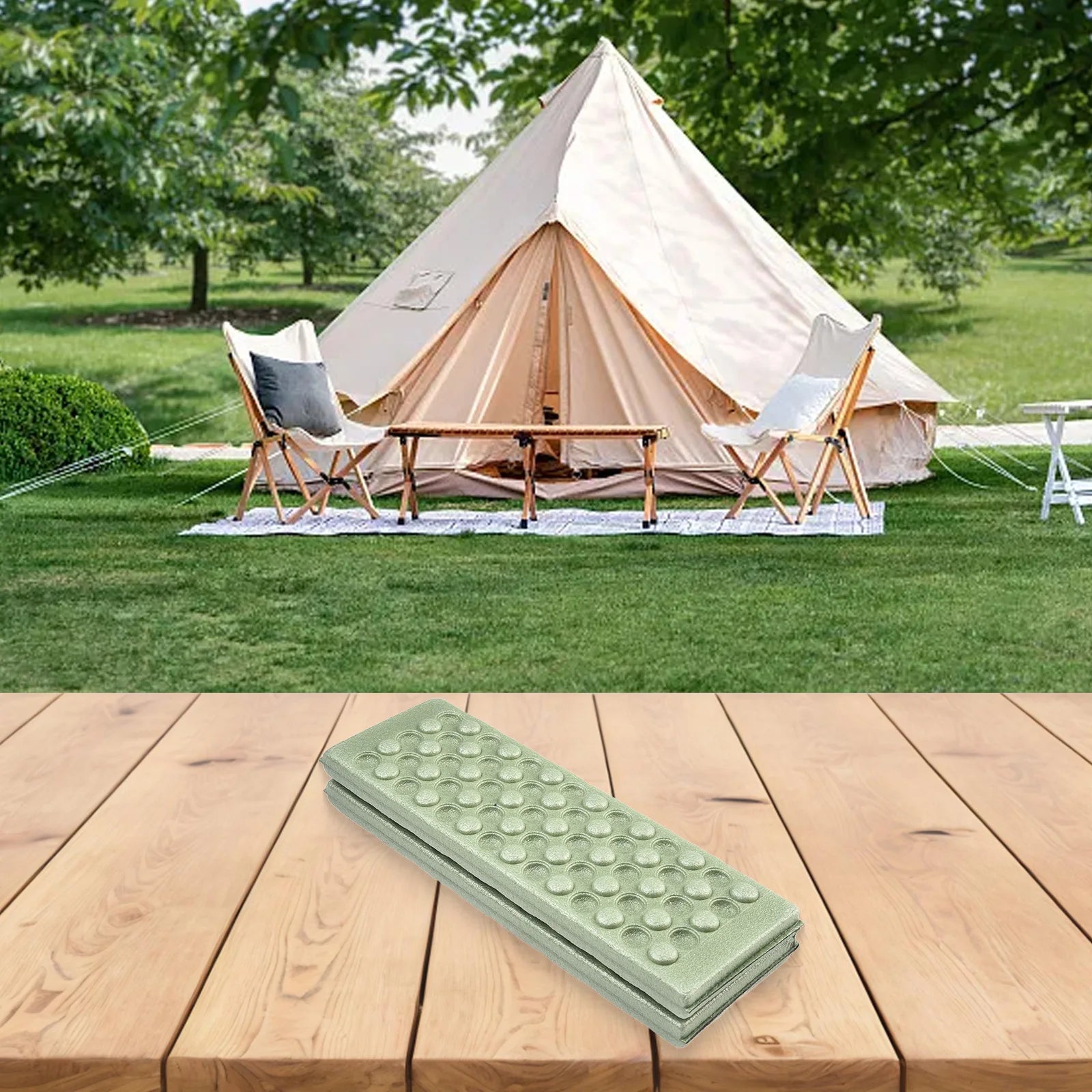 Portable Lightweight Mini Folding Mat Foam Sitting Pad For Outdoor Activities Foldable Kneeling And Seat Cushion For Comfort