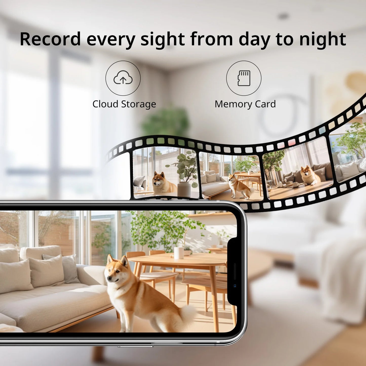 Boykeep 2K Pet Dog Camera with Phone App, 5G/2.4GHz WiFi Indoor Security Baby Camera, 360° Pan & Tilt, 2-Way Audio, Night Vision