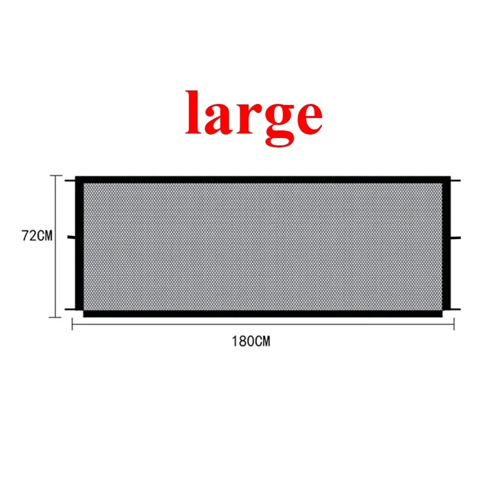 1Set Pet Barrier Fences Mesh Dog Gate Folding Stairs Entrance Separation Guard Portable Breathable Children Safety Playpen