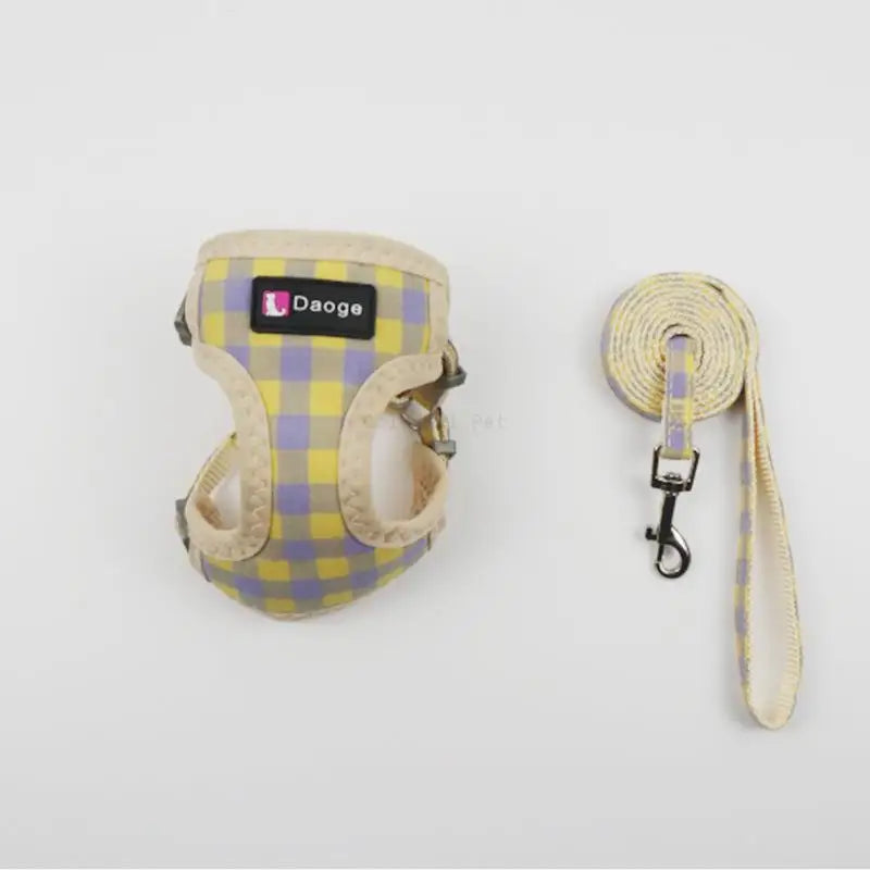 Pet Dog Harness No Pull Breathable Small Dog Harness and Leash Set Adjustable Chihuahua Pet Accessories Harness for Puppies