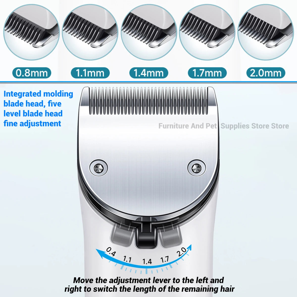Electric Dogs Grooming Clipper Professional Hair Cutter for Pets Hair Trimmer Cordless Low Noise Shaver Cutter Machine Scissors