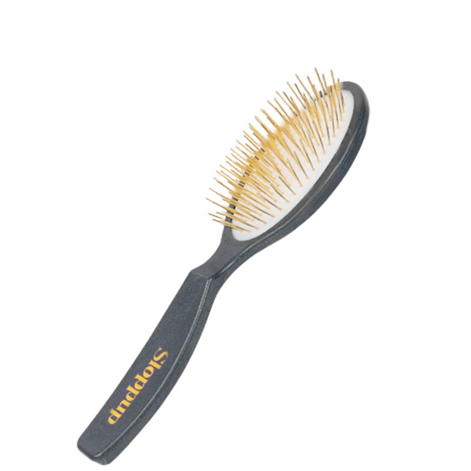 Pet Grooming Detangler Pin Dog Brush for Shedding & Removing Loose Fur, Lightweight ABS with Gold Plated Pins for Long Hair