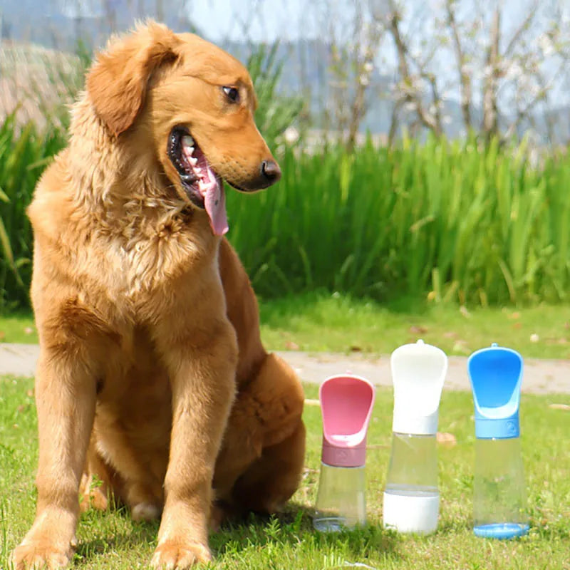 Two-in-one feeding and drinking pet water cup portable travel outdoor drinking fountain dog water cup kettle outdoor supplies