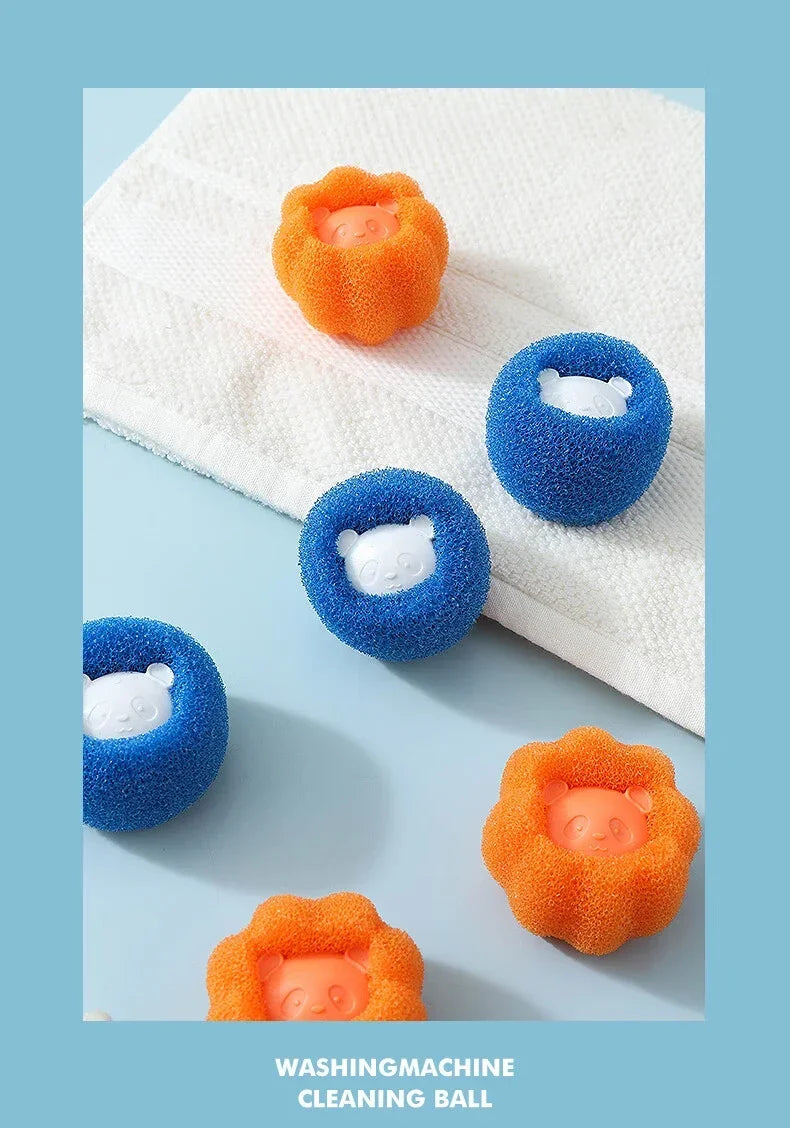 Laundry Balls Pet Hair Collector for Washing Machine Reusable Laundry Lint Catcher Removes Lint From Clothes Pet Cat Accessories