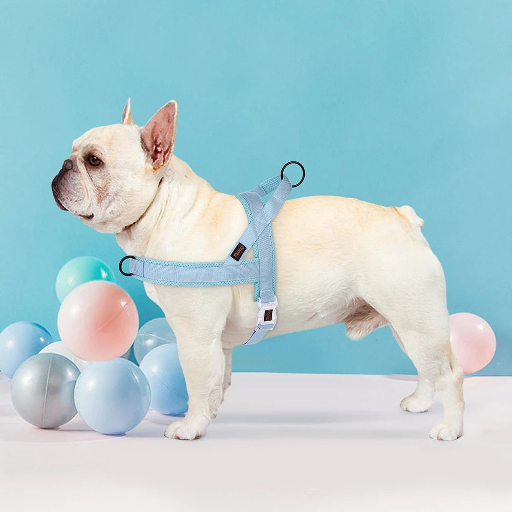 Soft No Pull Dog Harness Nylon Pitbull Dog Puppy Harnesses Padded Pet Vest Adjustable for Small Medium Large Dog Chihuahua Pug