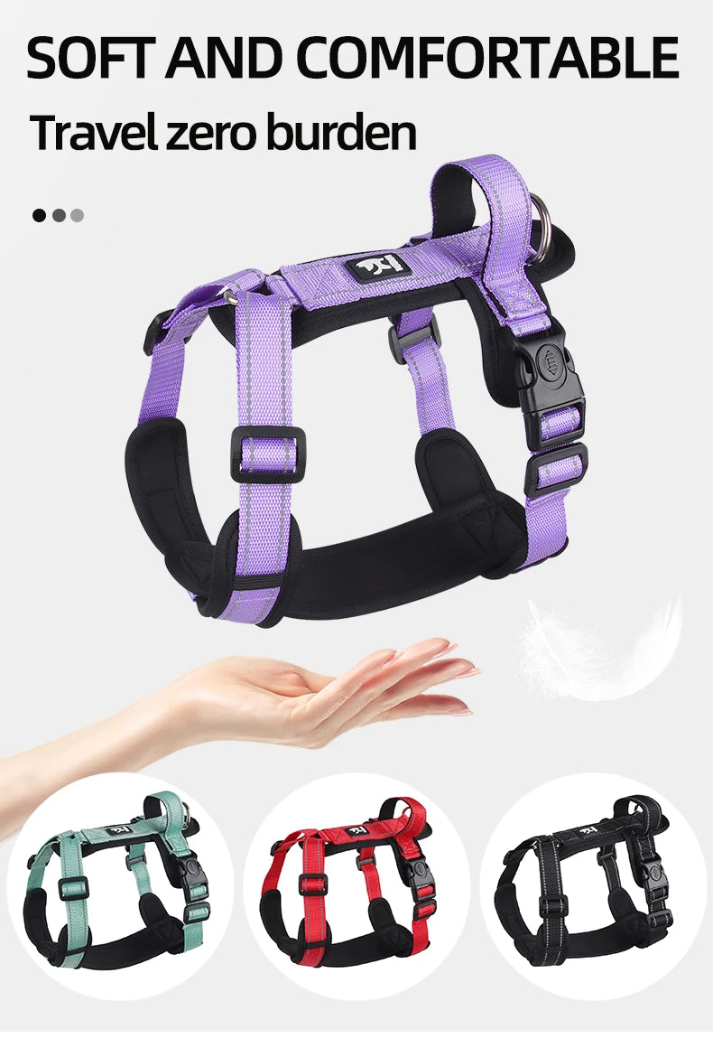 Lightweight Pet Harness with Handle Anti-Escape Dog Vest for Small Medium Dogs Puppy Chest Straps Chihuahua Pug Pet Supplies
